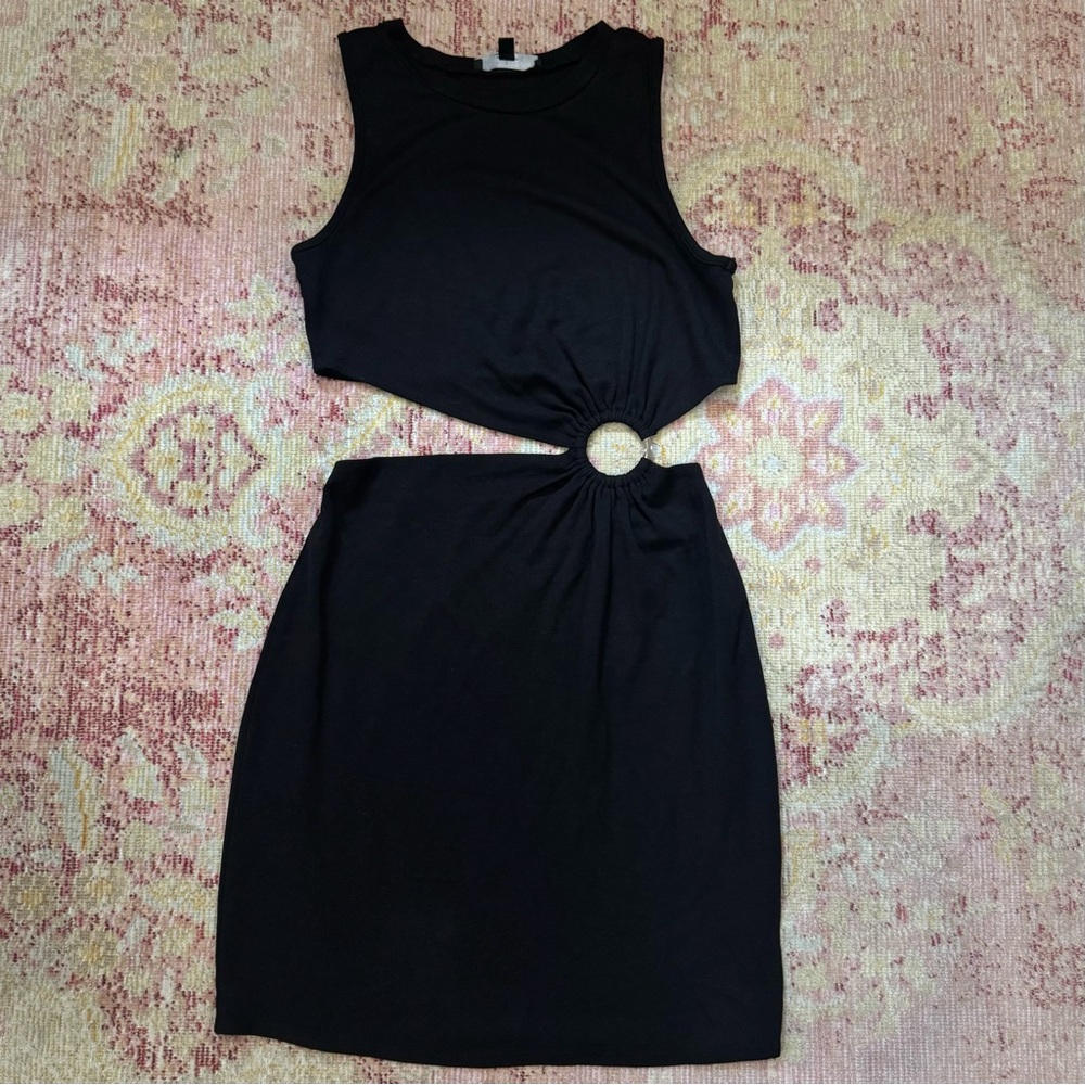 Lulus Let's Go Out Black Cutout O-Ring Bodycon Mini Dress